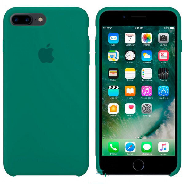 

Чехол Silicone Case Apple iPhone 7 Plus, 8 Plus бледно-Зеленый 55