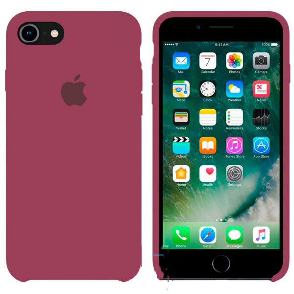 

Чехол Silicone Case Apple iPhone 6 Plus, 6S Plus темно-Розовый 48