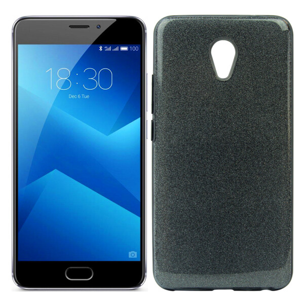 

Чехол силиконовый 3in1 Блёстки для Meizu M5 Note Black (17779)