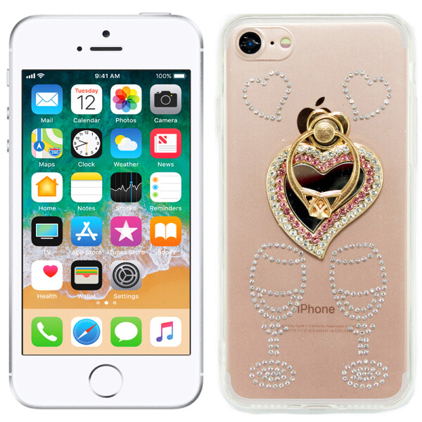 

Чехол-накладка Younicou Diamonds with Ring Holder для iPhone 6/6s Сердце (18984)