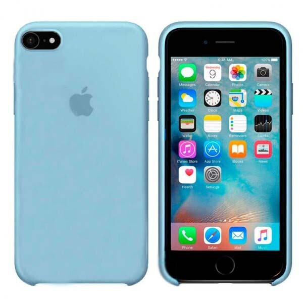 

Чехол Silicone Case Apple iPhone 6 Plus, 6S Plus светло-Голубой 05