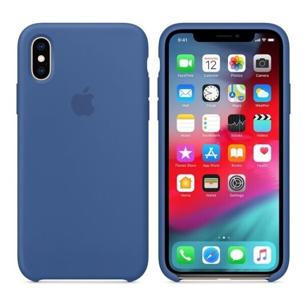 

Чехол Silicone Case Apple iPhone X, iPhone XS Оригинал Delft Синий