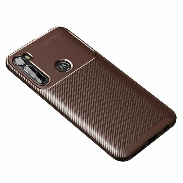 

Защитный чехол Deexe Fusion для Motorola One Fusion Plus - Brown
