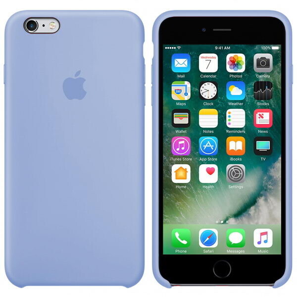 

Чехол силиконовый Silicone Case Apple iPhone 6, 6S (5) lilac cream