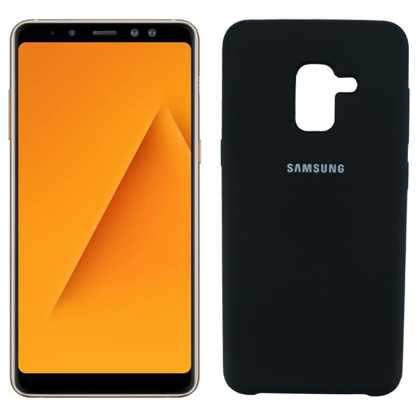 

Чехол силиконовый оригинальный для Samsung A730 Galaxy A8 plus 2018 Чёрный (20548)