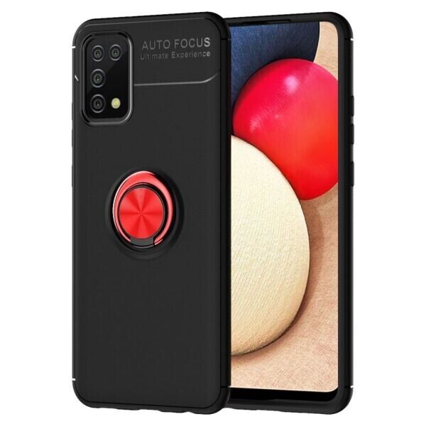 

Защитный чехол UniCase Magnetic Ring для Samsung Galaxy A02s (A025) - Black / Red