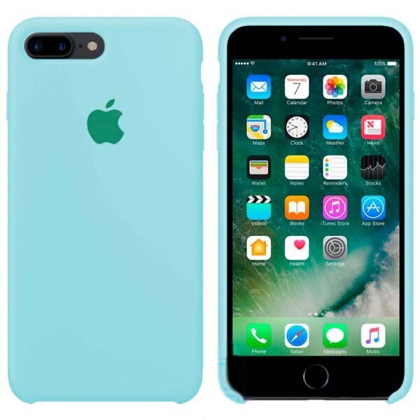 

Чехол Silicone Case Apple iPhone 7 Plus, 8 Plus светло-Бирюзовый 17