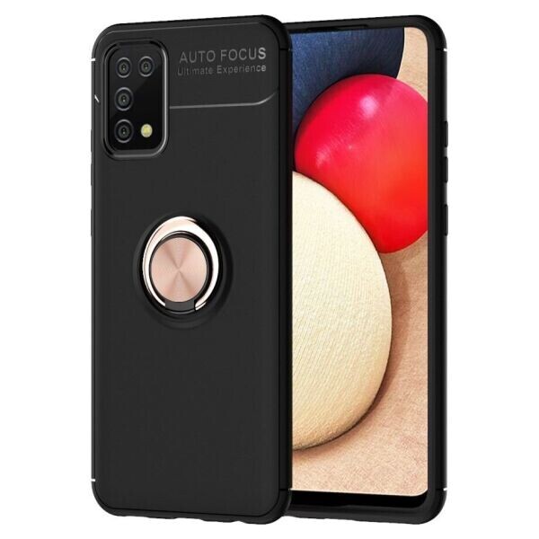 

Защитный чехол UniCase Magnetic Ring для Samsung Galaxy A02s (A025) - Black / Rose Gold