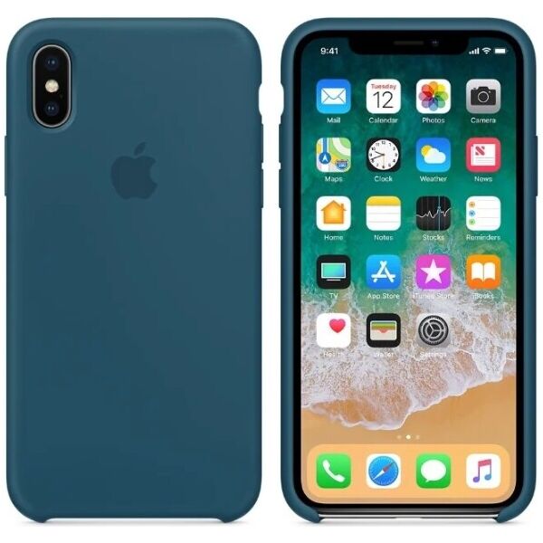 

Чехол Silicone Case Apple iPhone X, iPhone XS Оригинал Cosmos Синий