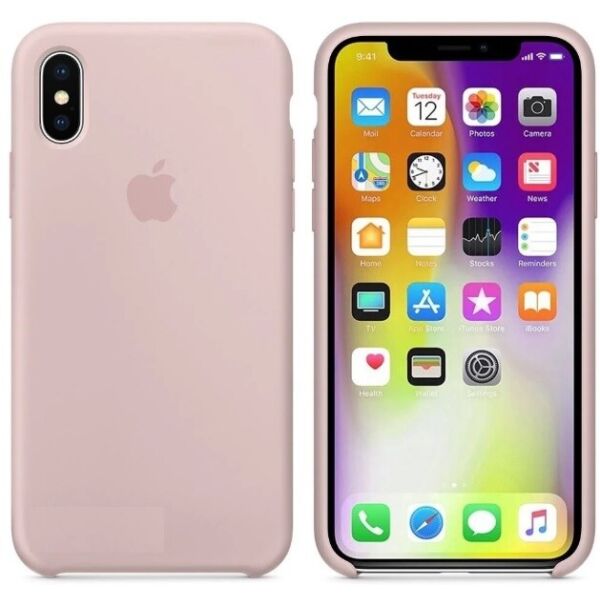 

Чехол Silicone Case Apple iPhone X, iPhone XS Оригинал Розовий Sand