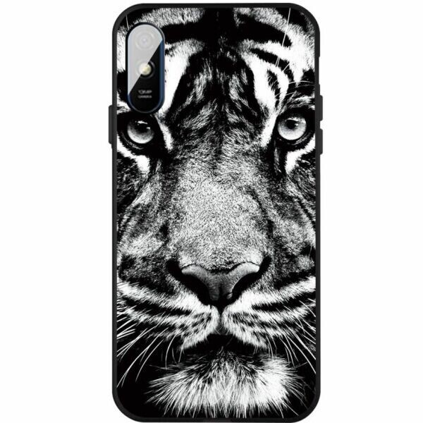 

Защитный чехол Deexe Black Style для Xiaomi Redmi 9A - Tiger Face