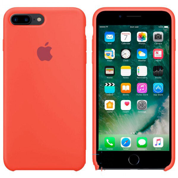 

Чехол Silicone Case Apple iPhone 7 Plus, 8 Plus светло-Оранжевый 02