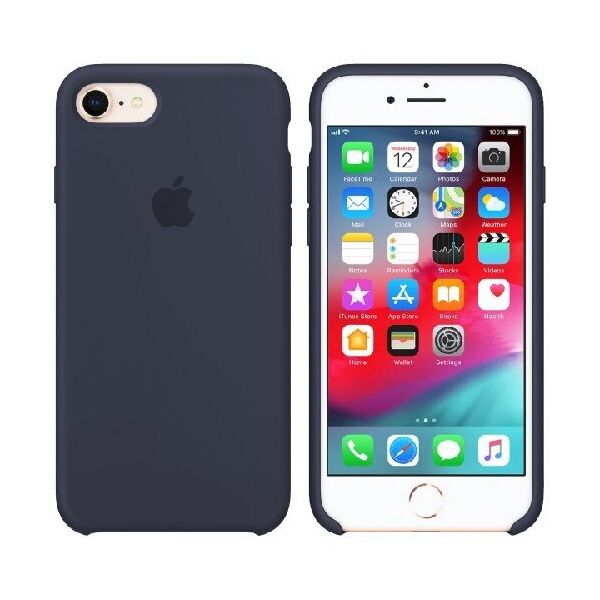 

Чехол Silicone Case Apple iPhone 7, 8, SE (2020) (8) midnight Синий