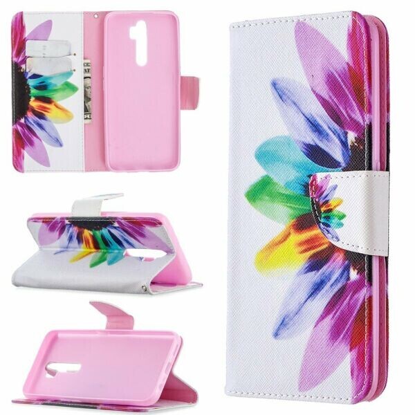 

Чехол-книжка Deexe Color Wallet для OPPO A5 2020 / A9 2020 - Colorized Flower