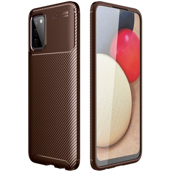 

Защитный чехол Deexe Fusion для Samsung Galaxy A02s (A025) - Brown