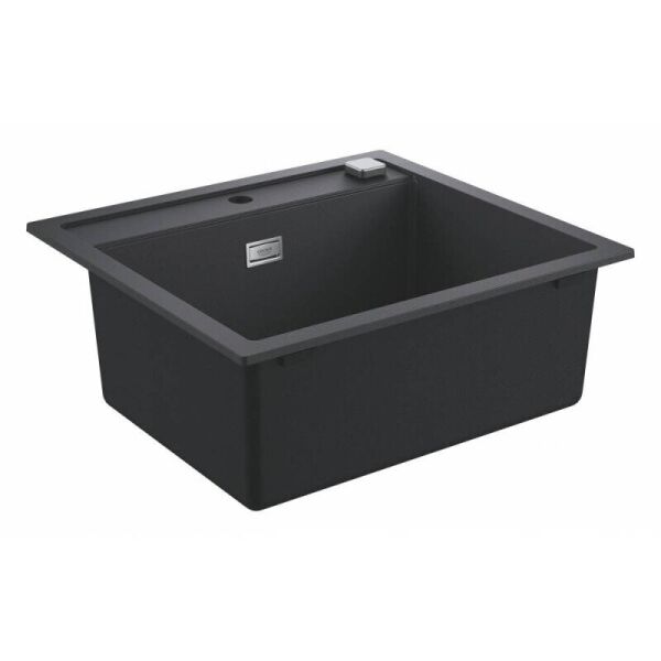 

Раковина на кухню композитная прямоугольная GROHE K700 31651AP0 560мм x 510мм черный с сифоном 61850