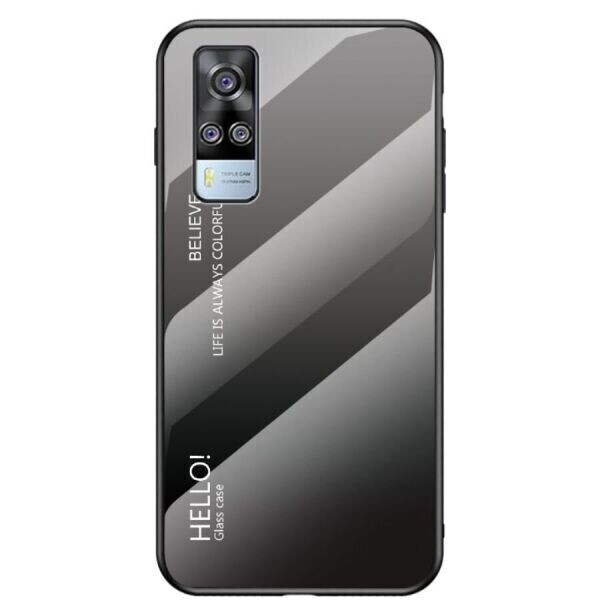 

Защитный чехол Deexe Gradient Color для VIVO Y31 / Y51 - Black / Grey