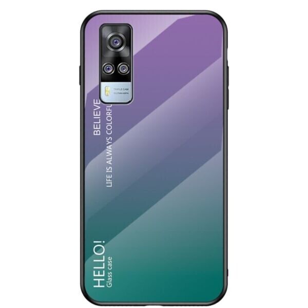 

Защитный чехол Deexe Gradient Color для VIVO Y31 / Y51 - Purple / Green