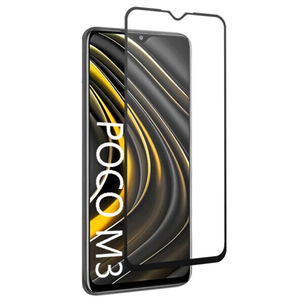 

Защитное стекло Deexe 5D Full Glue для Xiaomi Poco M3 - Black
