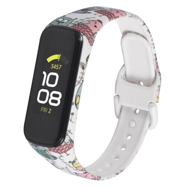 

Ремешок Deexe Style Strap для Samsung Galaxy Fit 2 (SM-R220) - White/Owl