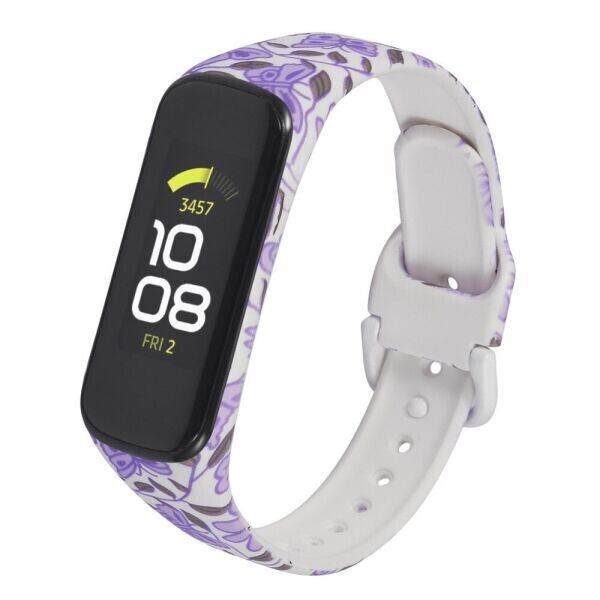 

Ремешок Deexe Style Strap для Samsung Galaxy Fit 2 (SM-R220) - Purple Flowers