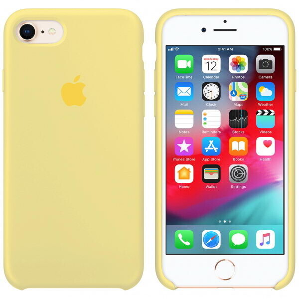 

Чехол силиконовый Silicone Case Apple iPhone 7, 8 (51) mellow Желтый