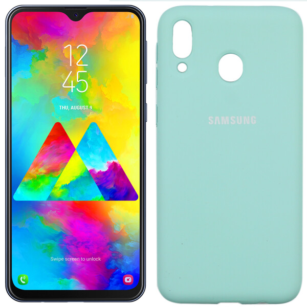 

Чехол силиконовый оригинальный для Samsung M205 Galaxy M20 Бирюза (27566)