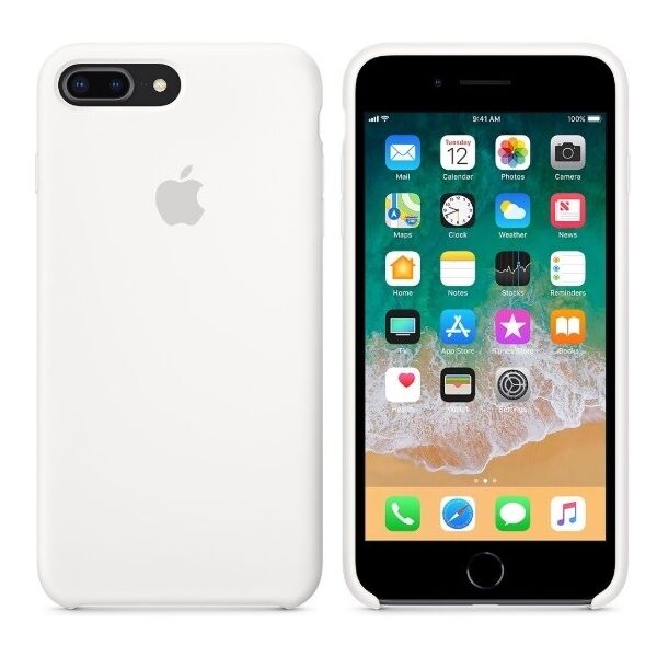 

Чехол Silicone Case Apple iPhone 7 Plus, iPhone 8 Plus Оригинал Белый