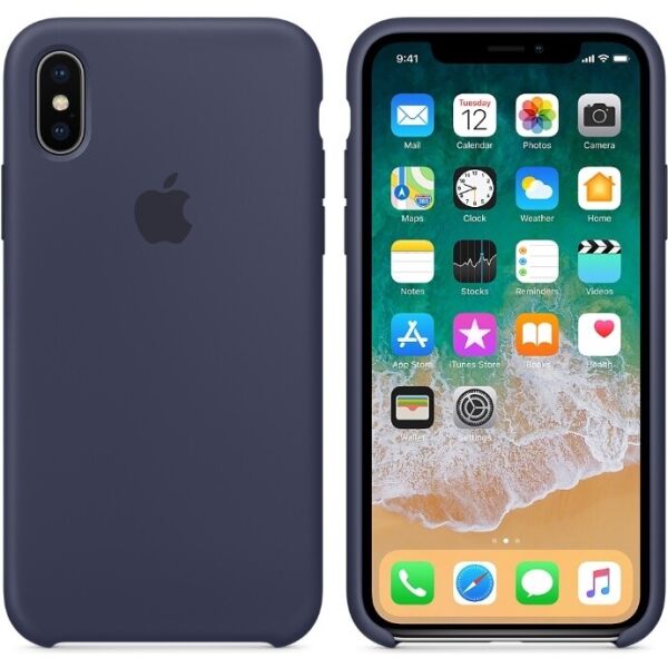 

Чехол Silicone Case Apple iPhone X, iPhone XS Оригинал Midnight Синий