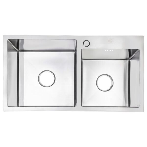 

Кухонная мойка из нержавейки прямоугольная LIDZ LIDZH7843BRU3010 430мм x 780мм матовая 3.0мм 76028