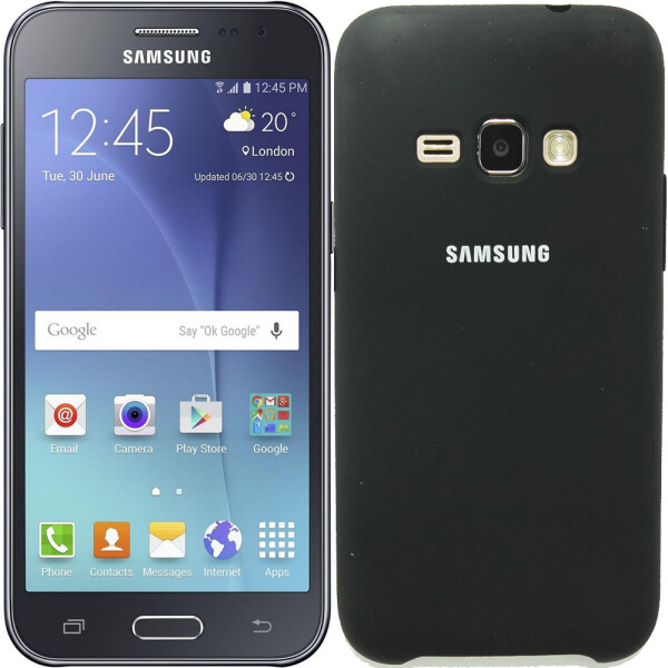 

Чехол силиконовый оригинальный для Samsung J120 (J1-2016) Чёрный (19675)