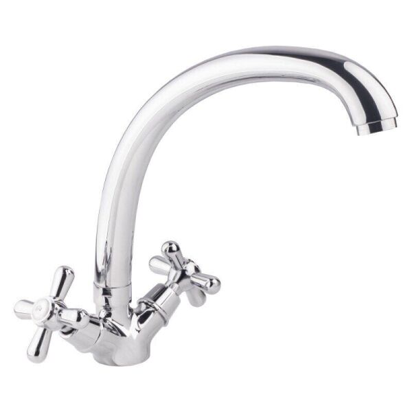 

Кран кухонный двухрычажный LIDZ Dominox LIDZCRM152723 хром латунь 76511
