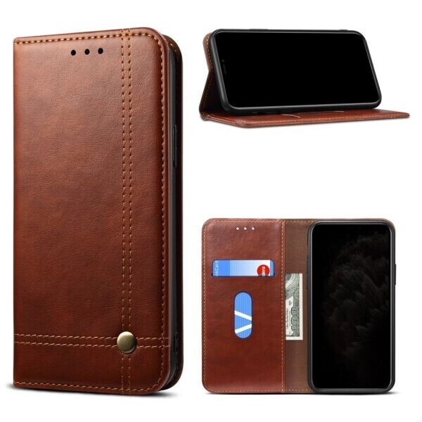 

Чехол-книжка Deexe Retro Book для Xiaomi Poco M3 - Dark Brown