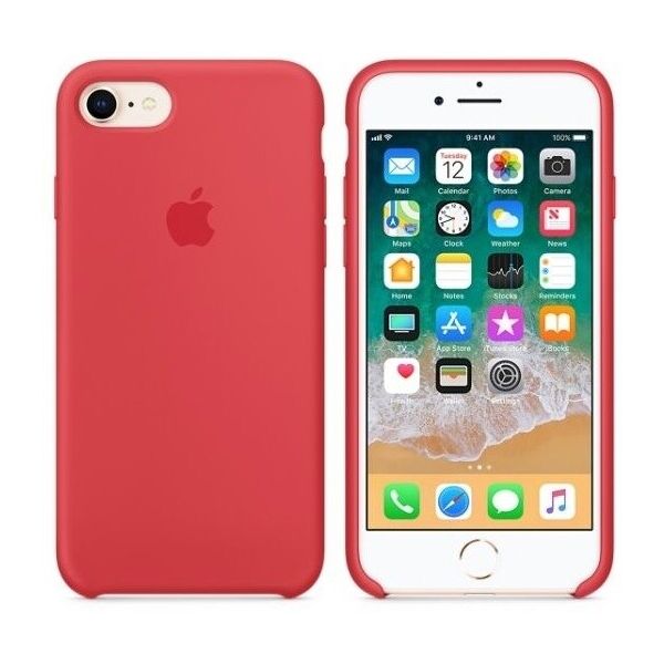 

Чехол Silicone Case Apple iPhone 7, iPhone 8 Оригинал Красный Raspberry