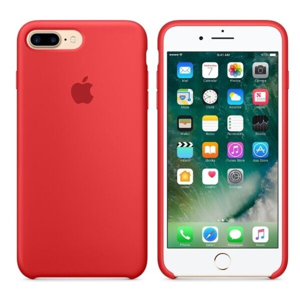 

Чехол Silicone Case Apple iPhone 7 Plus, iPhone 8 Plus Оригинал Красный