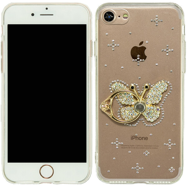 

Чехол-накладка Younicou Diamonds with Ring Holder для iPhone 7/8 Бабочка (18992)