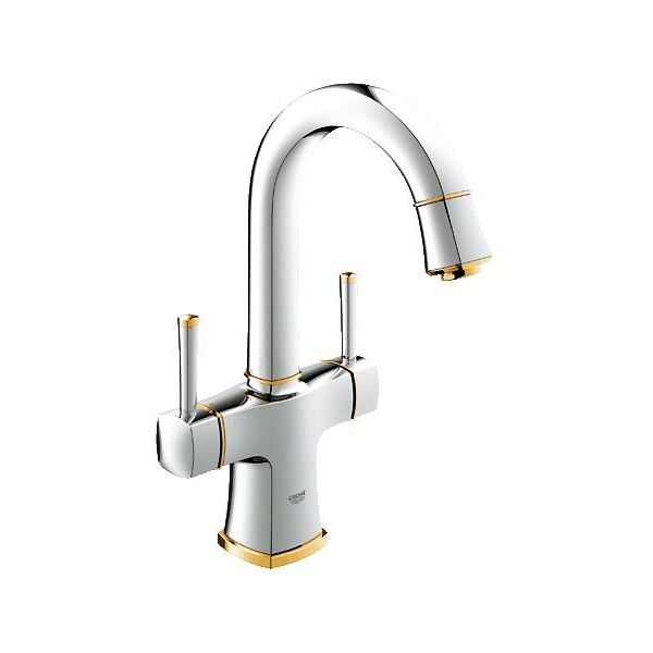 

Кран на раковину с высоким изливом GROHE GRANDERA 21107IG0 золотой латунь 75250