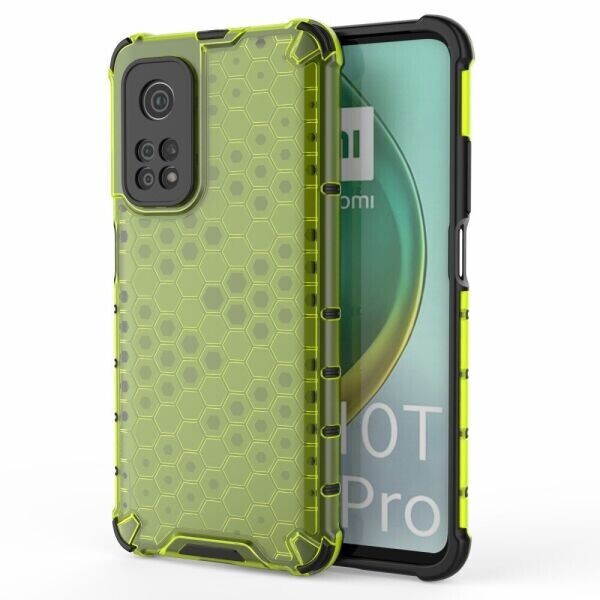 

Защитный чехол Deexe Honeycomb Series для Xiaomi Mi 10T / Mi 10T Pro - Green