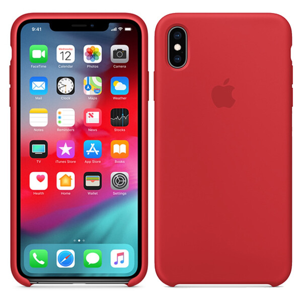 

Чехол силиконовый оригинальный для iPhone Xs Max Red (25727)