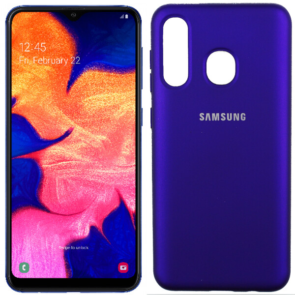 

Чехол силиконовый оригинальный для Samsung M205 Galaxy M20 Фиолетовый (27665)