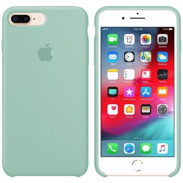 

Чехол силиконовый Silicone Case for Apple iPhone 7 Plus, 8 Plus (17) mint