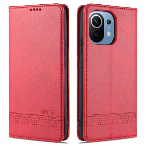 

Чехол-книжка AZNS Classic Series для Xiaomi Mi 11 - Red