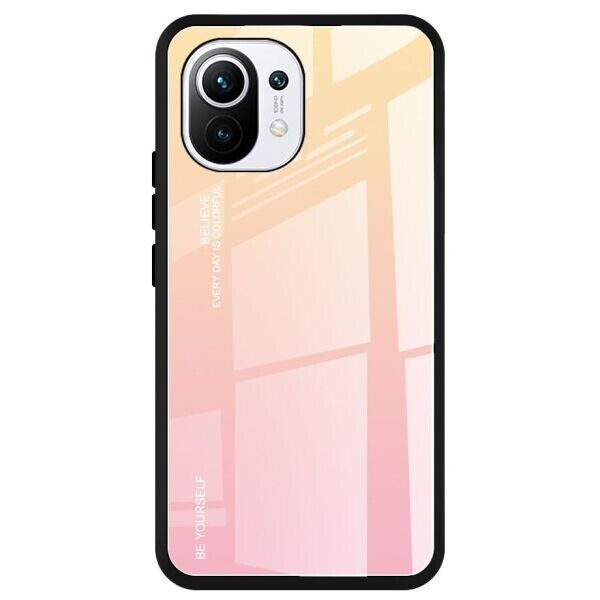 

Защитный чехол Deexe Gradient Color для Xiaomi Mi 11 - Gold / Pink