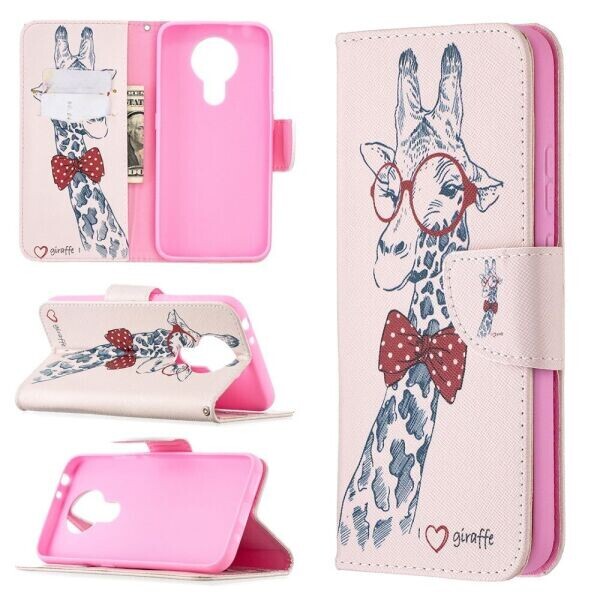 

Чехол-книжка Deexe Color Wallet для Nokia 3.4 - Giraffe