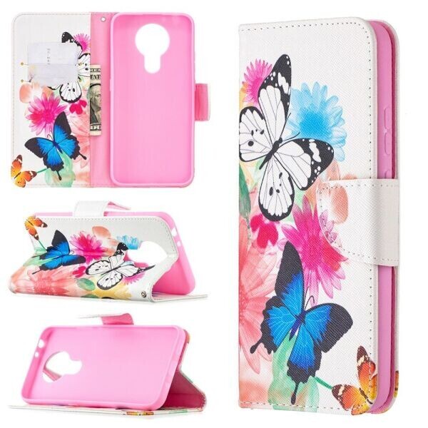 

Чехол-книжка Deexe Color Wallet для Nokia 3.4 - Beautiful Butterfly