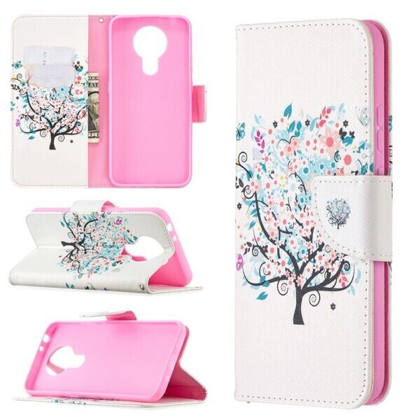 

Чехол-книжка Deexe Color Wallet для Nokia 3.4 - Tree
