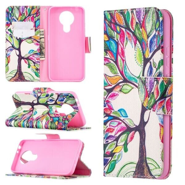 

Чехол-книжка Deexe Color Wallet для Nokia 3.4 - Beautiful Tree