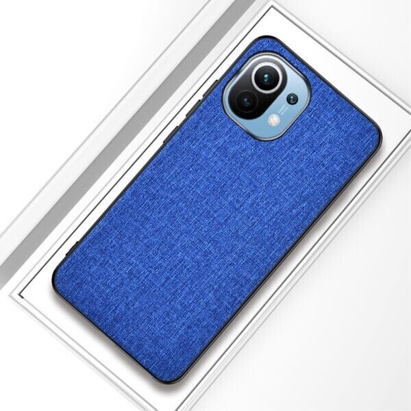 

Защитный чехол UniCase Cloth Texture для Xiaomi Mi 11 - Dark Blue