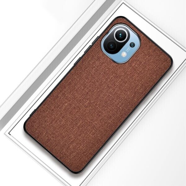 

Защитный чехол UniCase Cloth Texture для Xiaomi Mi 11 - Brown