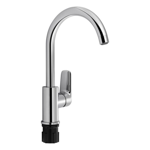 

Кран кухонный одноручный Q-TAP Planice QTPLS9015107UC хром латунь 77411